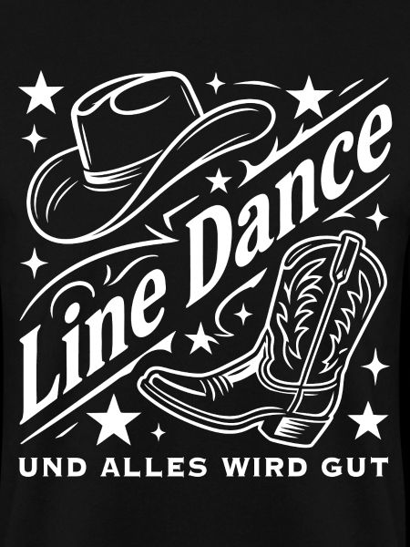Line Dance Cowboyhut Stiefel Grafik