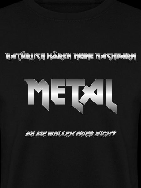 Lustiger METAL Schriftzug Gradient Silber