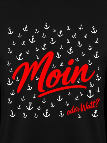 Moin Schriftzug Rot Script