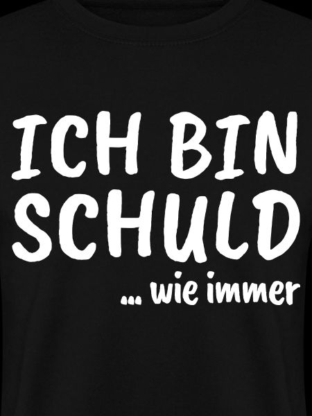 Ich bin schuld ... wie immer