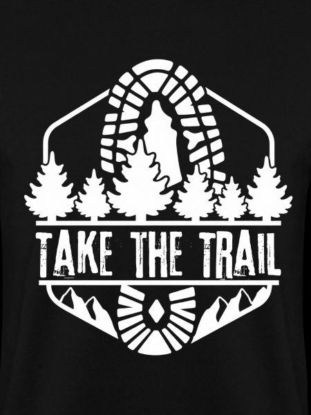 Take the Trail Waldpfad Silhouette