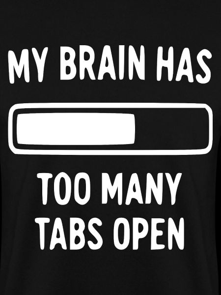 Zu viele Tabs offen – Gehirn-Loading-Design
