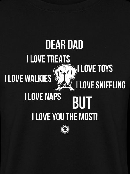 Dear Dog Dad Hundebesitzer Geschenk