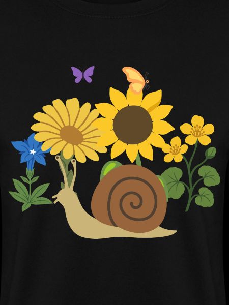 Schnecke Blumen Kinder Geschenkidee Design