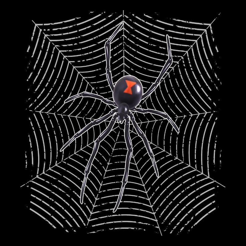 Spinne im Netz