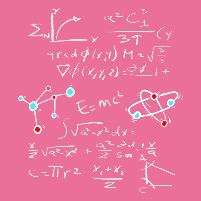 Physik Mathe Formel mit Atome und Moleküle