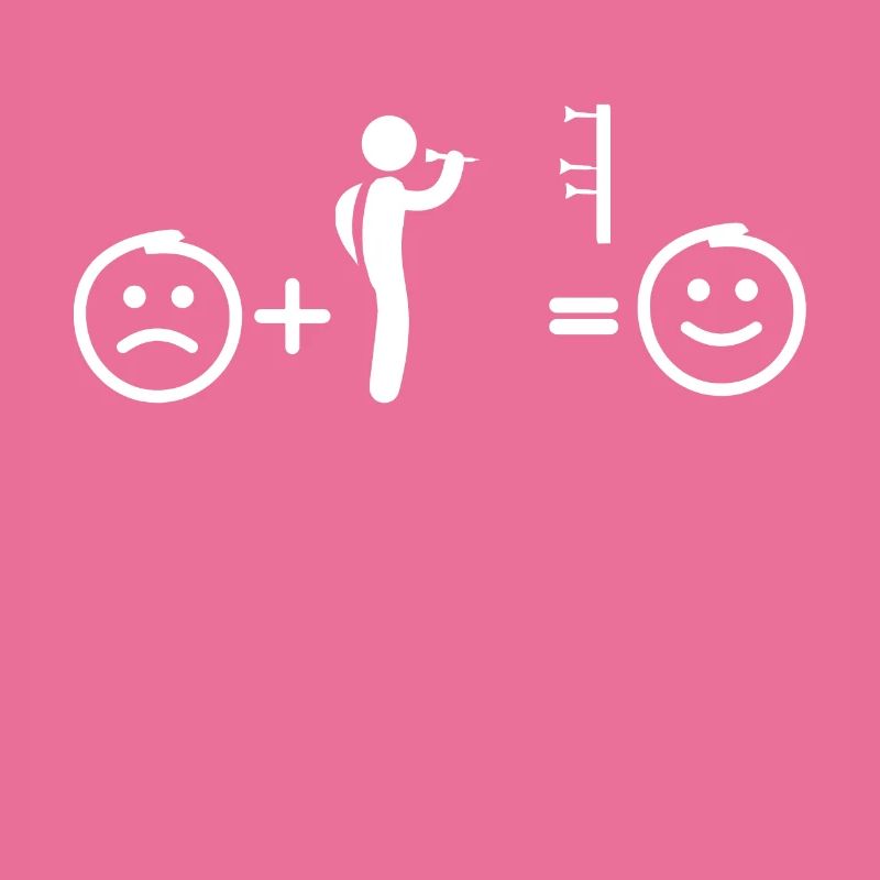 Playing darts makes me happy