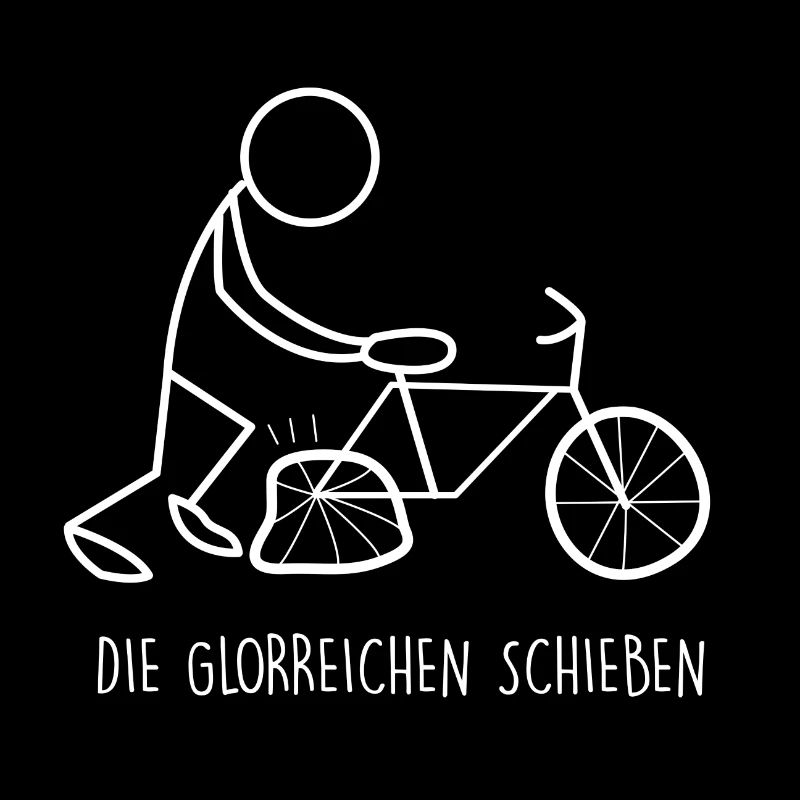 Fahrrad Die Glorreichen schieben