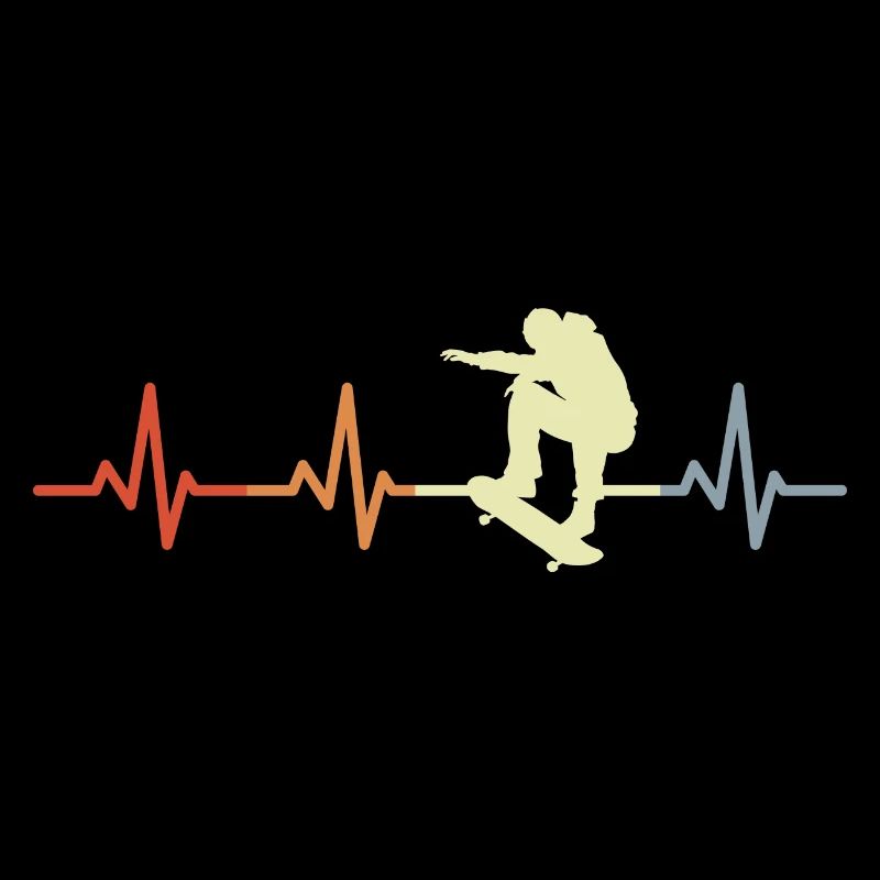 Palpitations cardiaques patineur vintage