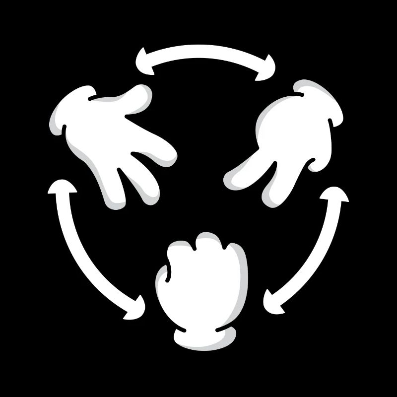 Rock Paper Scissor - Geschenk Schere Stein Papier