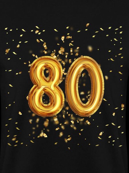 80 Jähriges Luftballon Design