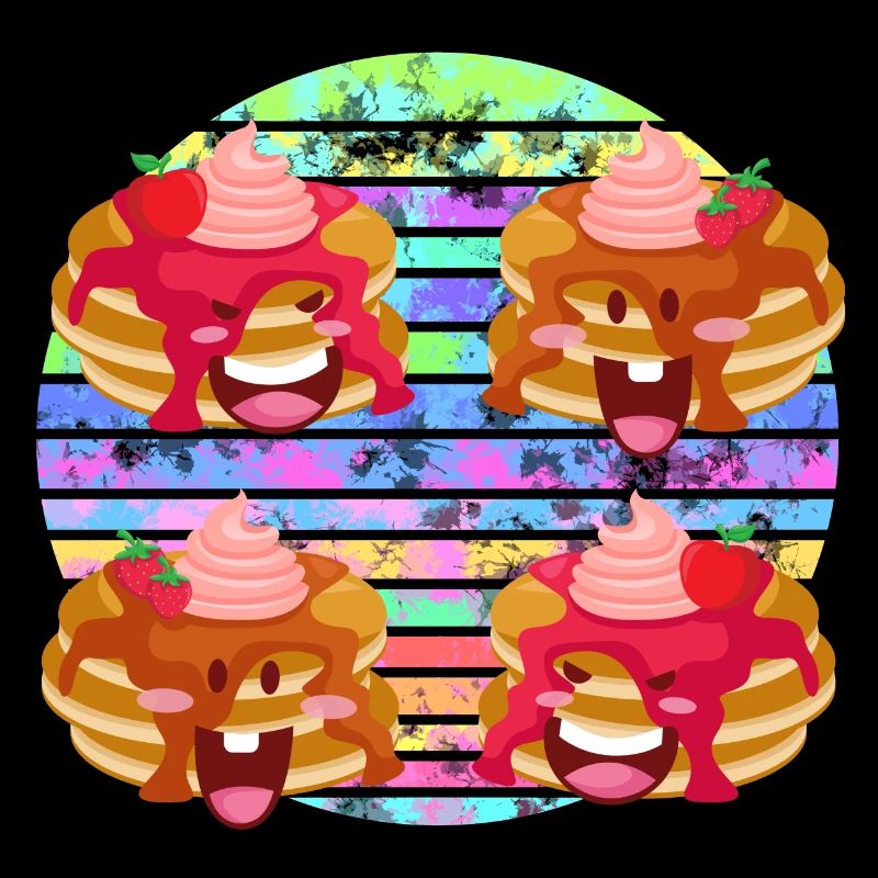 Pancake Frucht Soße Party
