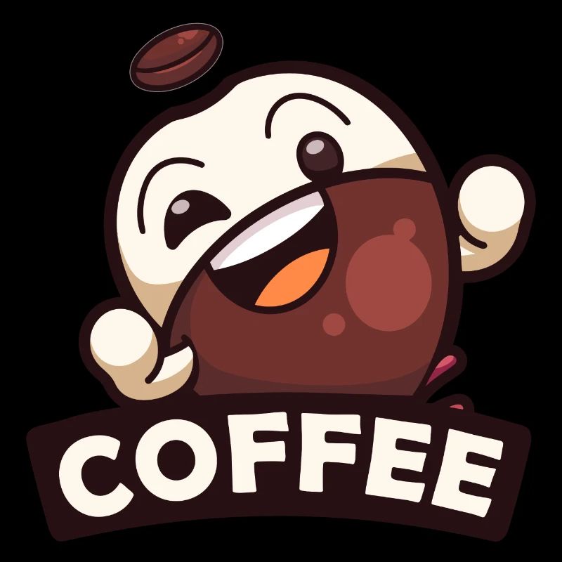 Kaffeebohne Männchen Kaffee