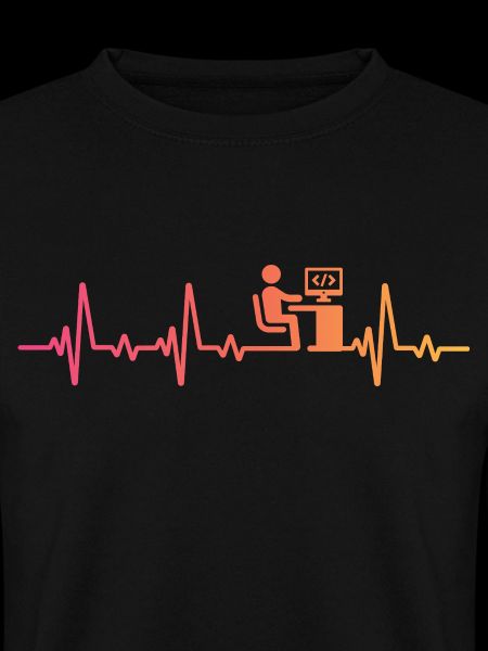 Programmer sunset heartbeat developer