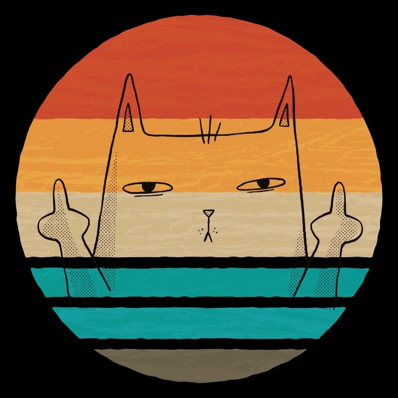 CHAT DE MIDDLEFINGER CAT