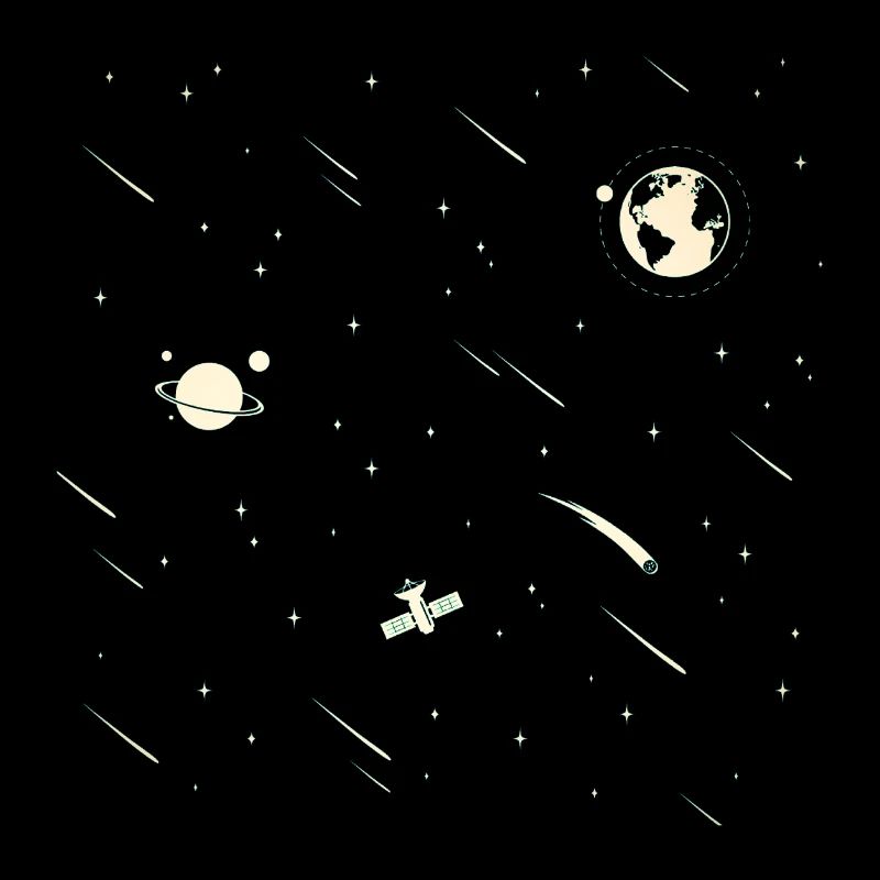 Cosmonaute Planète fusée spatiale