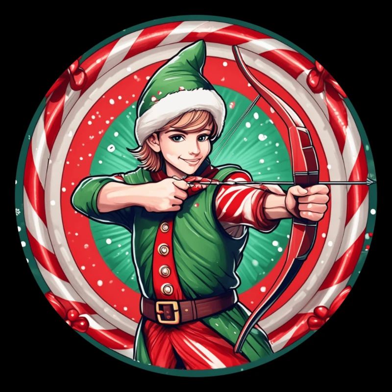 Weihnachtself Bogenschießen