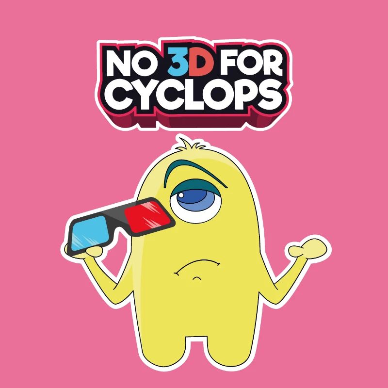 Comic 3D Glasses Cyclops Cinema Movie Comic Gift