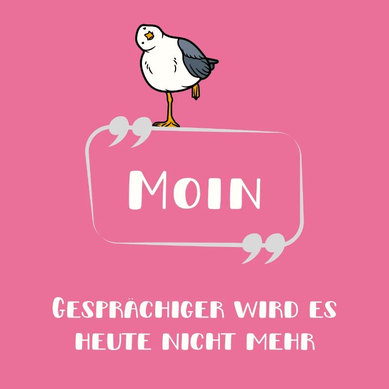 Moin Nicht gesprächig Möwe hell
