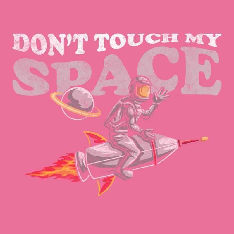 Space Planet Spacesuit Rocket