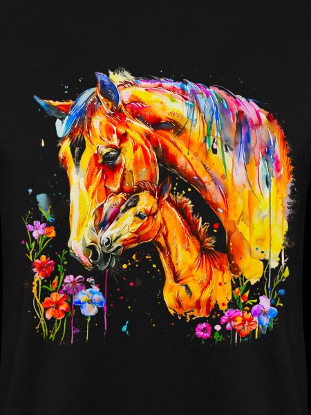 Pferd mit seinem Fohlen