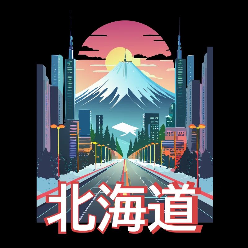 Hokkaido Winter Dämmerung
