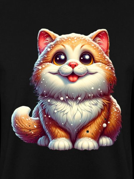 Süße Katze Winter Schnee