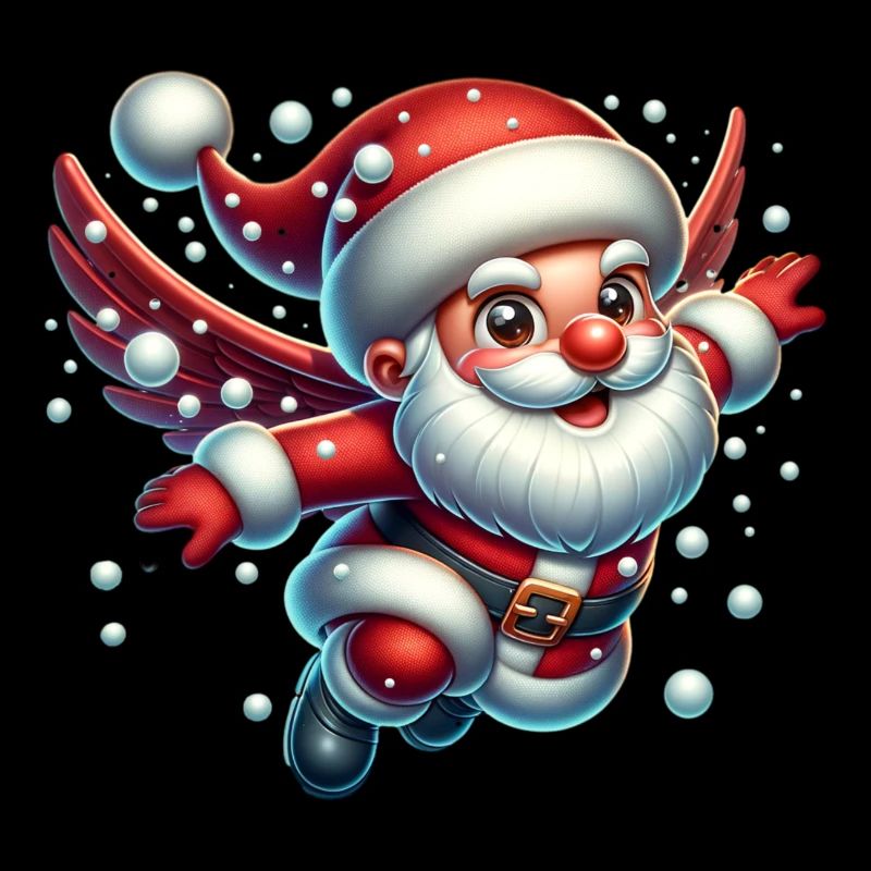Weihnachtsmann Schneebälle