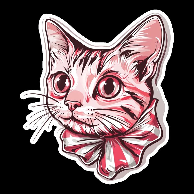 Chat avec nœud papillon noble matou