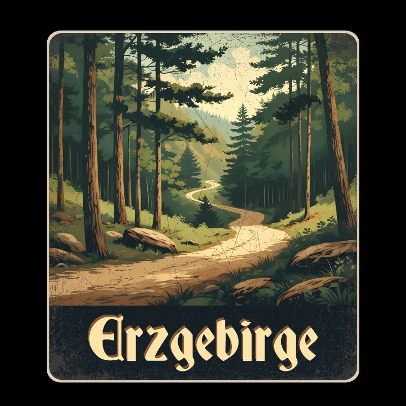 Erzgebirge Waldweg wanderweg