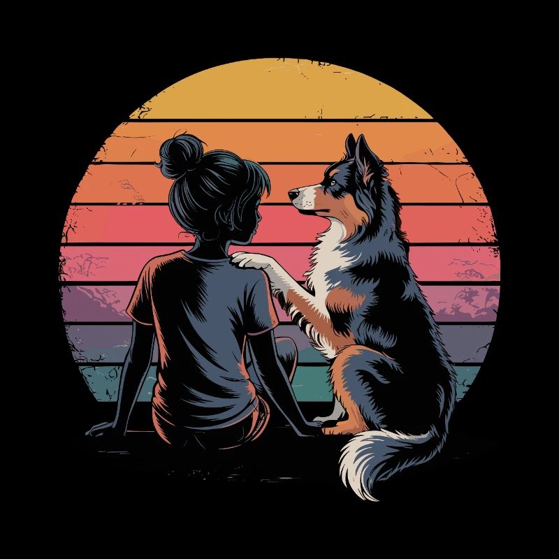 Freundschaft: Mädchen & treuer Hund