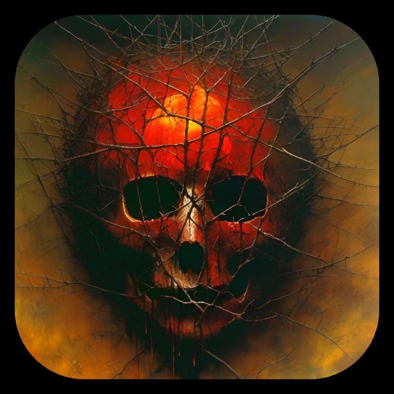 Düsterer Horror Gesicht