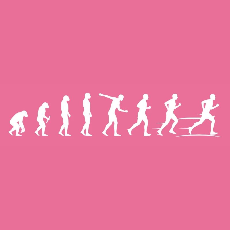 Evolution der Bewegung - Läufer Marathon 