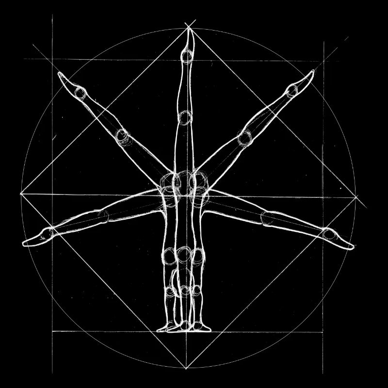 Akrobat virtuvianischer Mensch Handstand Geschenk
