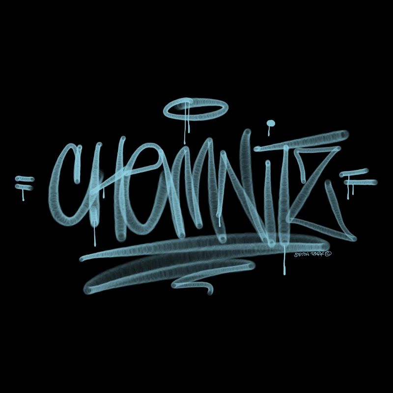 Chemnitz dans des graffitis habiles Tag Schri
