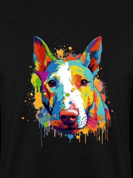 Buntes Bullterrier-Kunstdesign