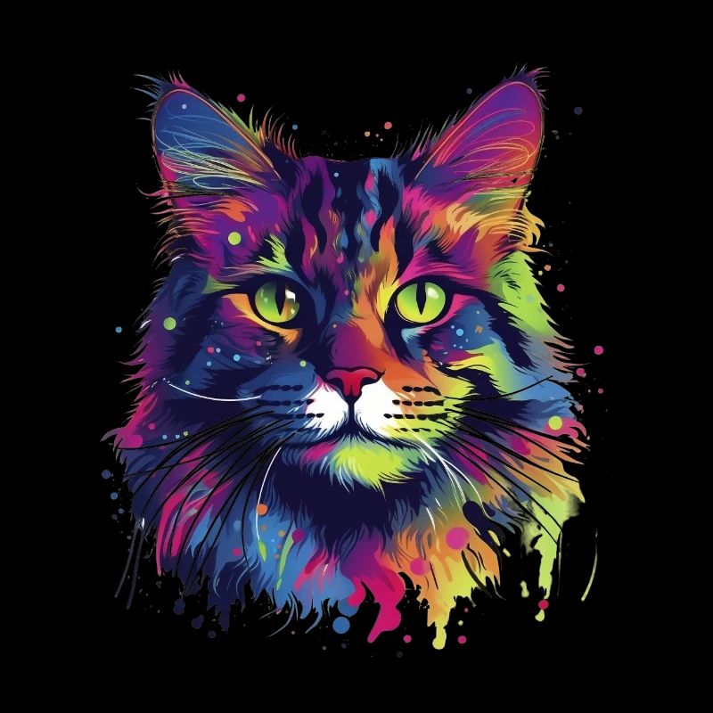 Bunte Maine-Coon-Katze