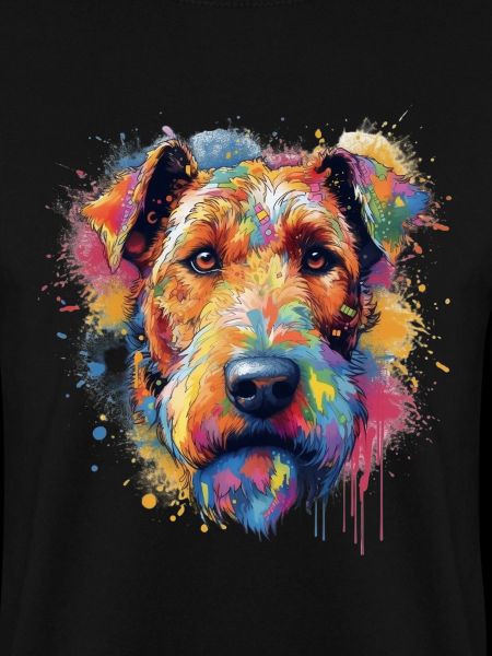 Bunte Airedale-Terrier