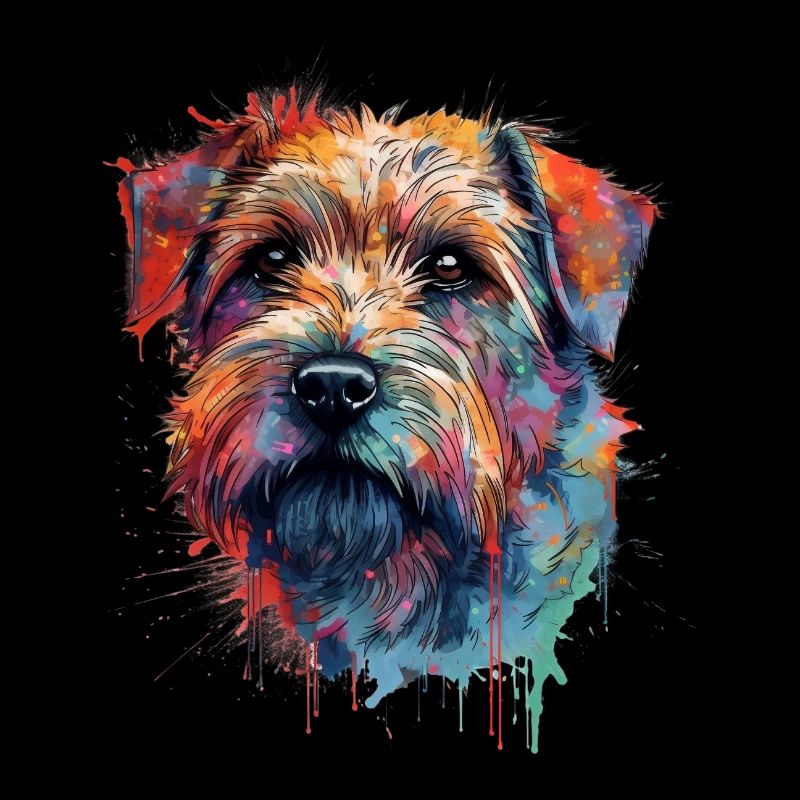 Bunte Norfolk-Terrier
