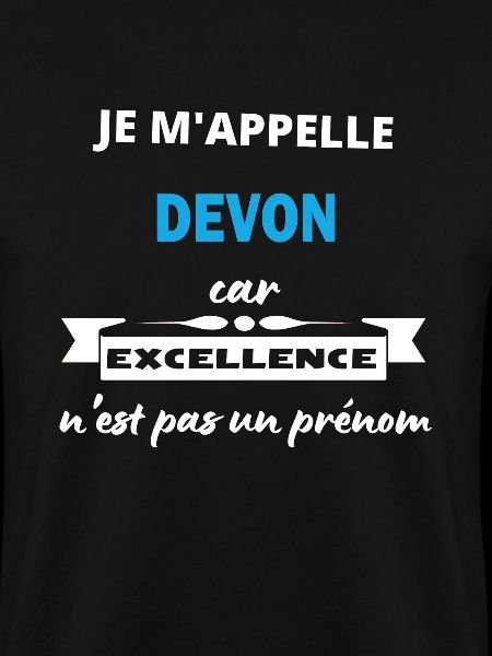 Je m'appelle excellence Devon