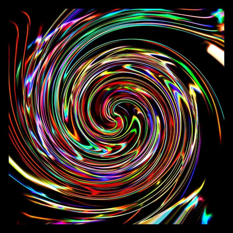 Neon spirals, neon spirals