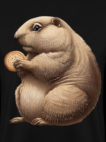Groundhog mit Cracker