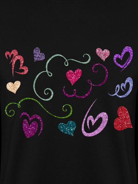 Glitzer Herzen Design
