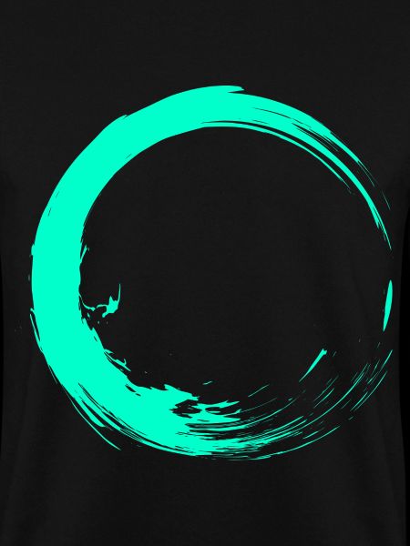 Circle brush design turquoise