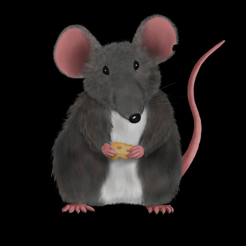 Little cute mouse or rat