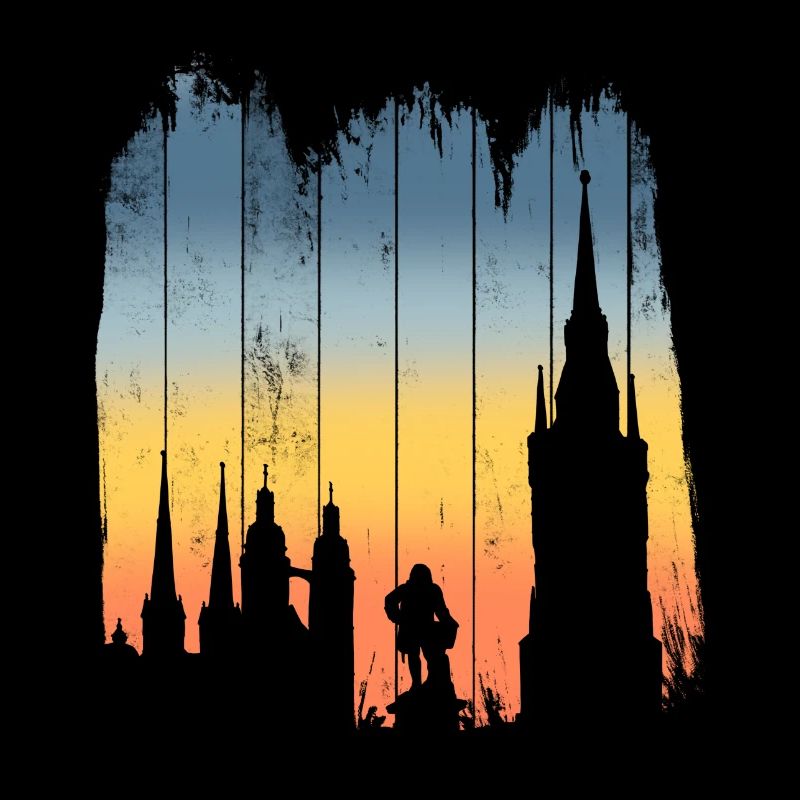 Halle Saale Silhouette Geschenkidee