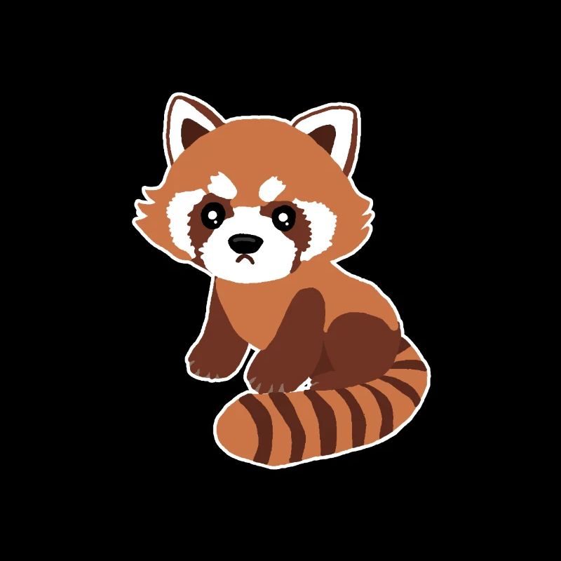 Roter Panda, Tier, Zeichnung, süß, Geschenkidee