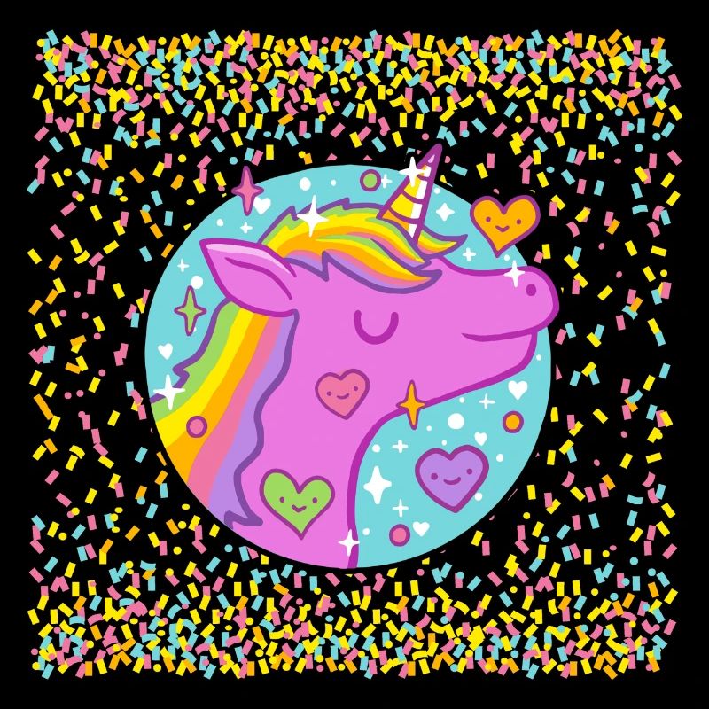 Licorne dans le scintillement