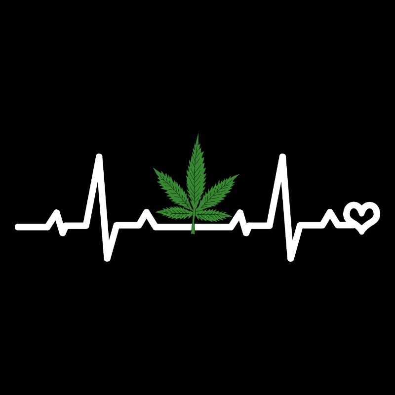 Cannabisblatt EKG