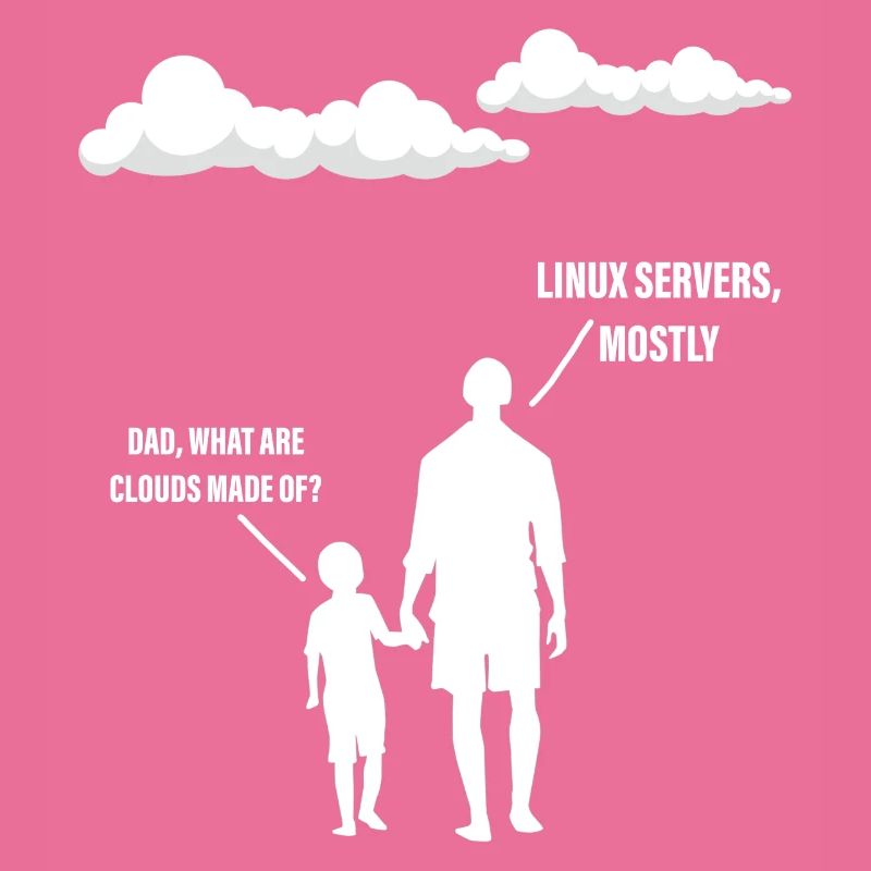 Dad, What Are Clouds Made Of, Linux Servers Mostly